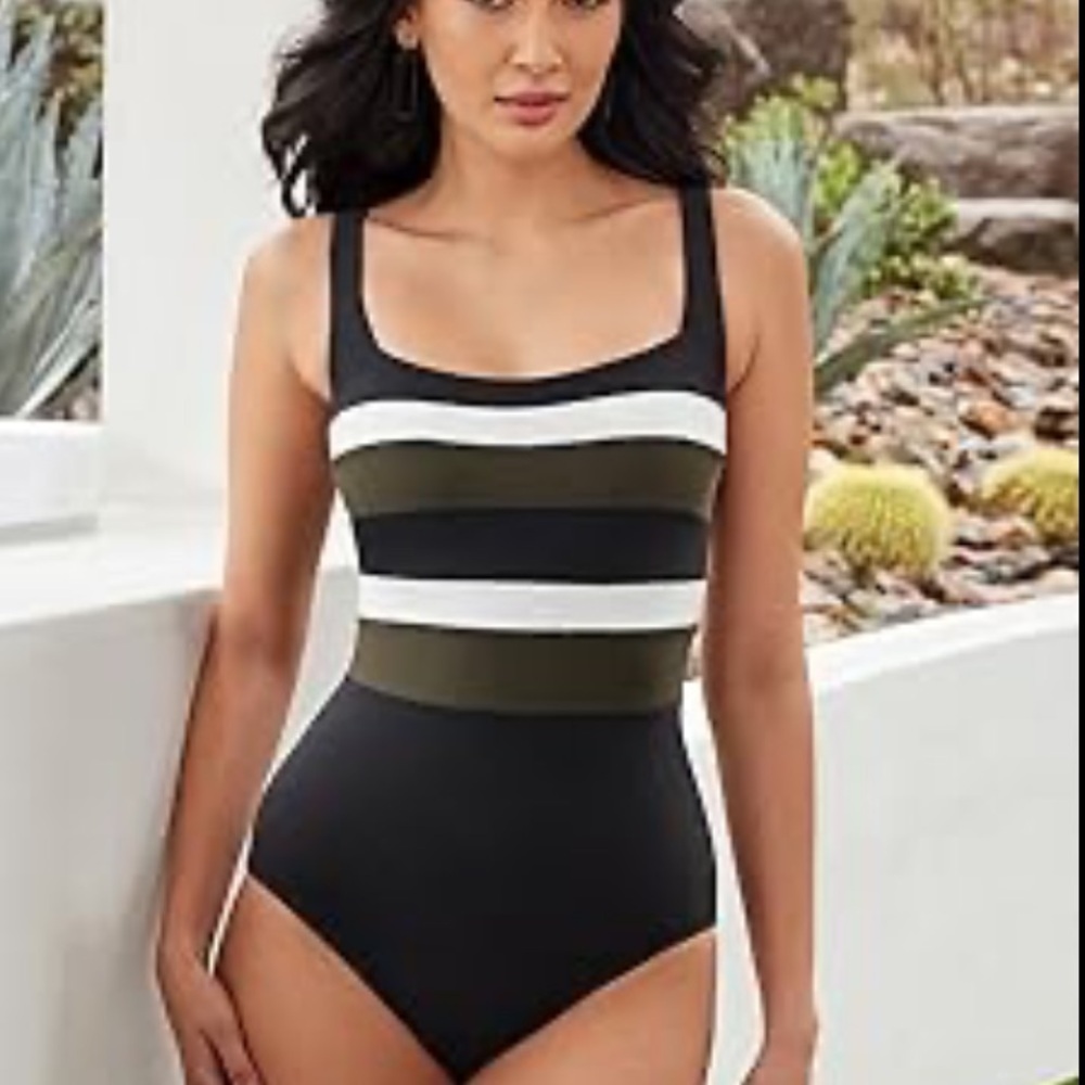 New! Miraclesuit Spectra Trinity Underwire One Piece Swimsuit 20518 View 2